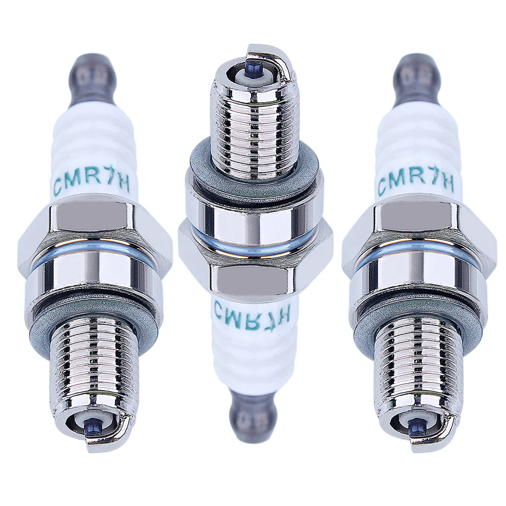 Spark Plug 3 PCS CMR7H Spark Plug Kit Fit 4 Stroke For Honda GX35 Engine Part Trimmers Blower Cutter