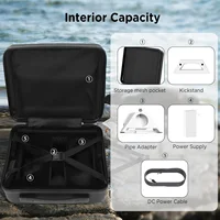 Satellite Travel Case Wear Resistant Stylish Water Proof Portable Satellite Storage Bag for Outdoor Camping RV Travel for Mini 2