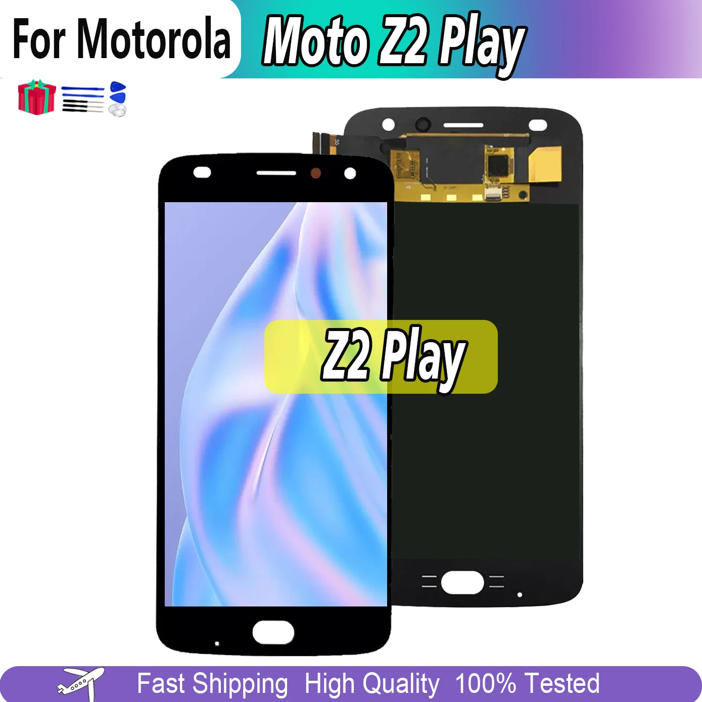

Оригинальный ЖК-дисплей для Motorola Moto Z2 Play, дисплей с сенсорным экраном и дигитайзером для Z2Play XT1710-09/07/01/02, экран в сборе
