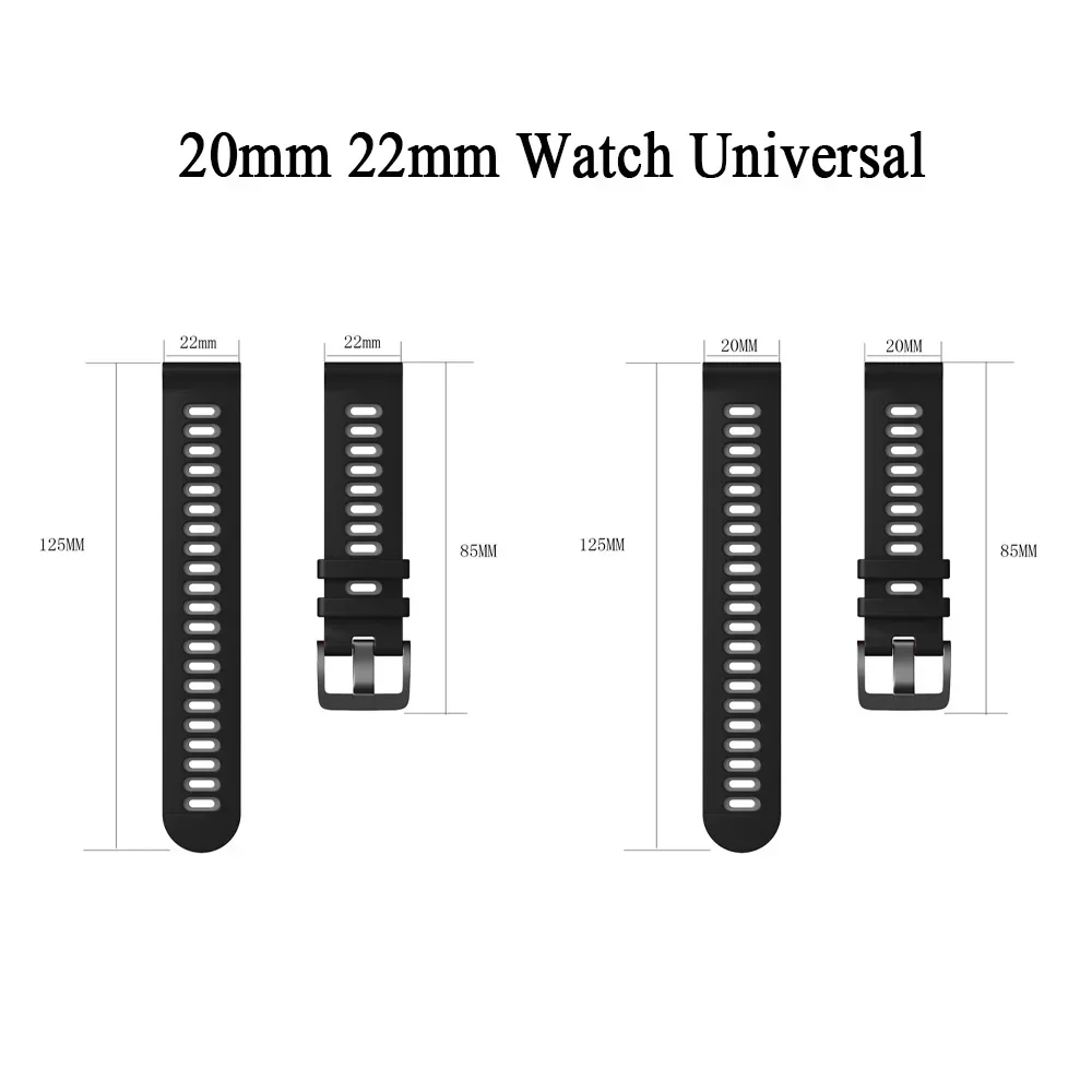Enhanced Sports Silicone Watchband - 22mm - PACE 4 Series