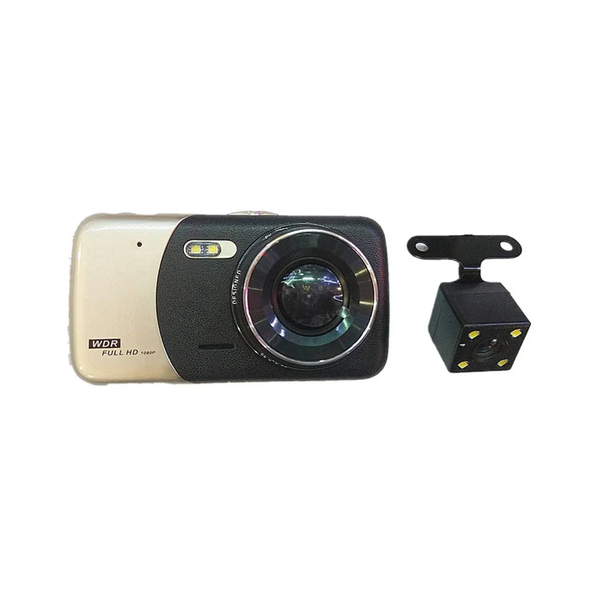 

Автомобильный видеорегистратор 4 дюйма с двумя объективами, автомобильная камера, видеорегистратор Full HD 1080P, видеорегистратор с ночным видением, видеорегистратор для парковки