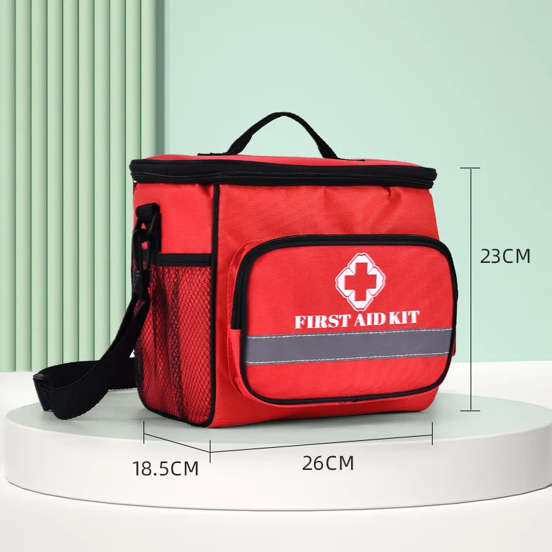 Taktyczny zestaw pierwszej pomocy samochodowy i outdoorowy - ponad 180 elementów w kamuflażowej torbie MOLLE, kompaktowy zestaw medyczny do pojazdów, na wędrówki