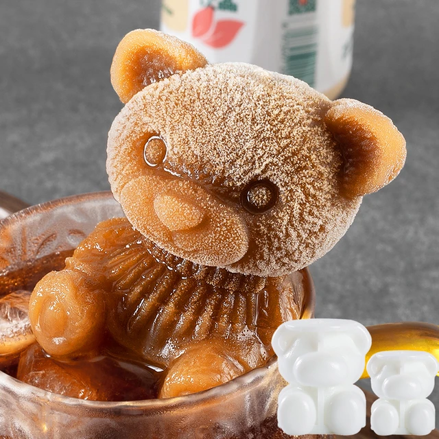 Large 3D Teddy Bear Silicone Ice Mold