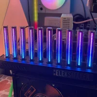EleksMaker T10 RGB Glow Tube Desk Rhythm Lamp Audio Music Spectrum Light Decoration Boyfriend Gift Sound Pickup Atmosphere LED 1