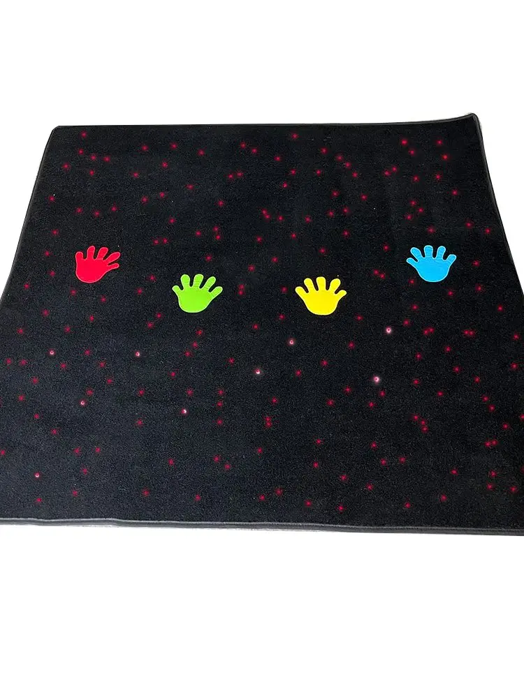 300 Stars Interaction Carpet 1.2x1.2m Led Fiber Optic Hand Rug Mat for Multi Sensory Room Autism Special Needs