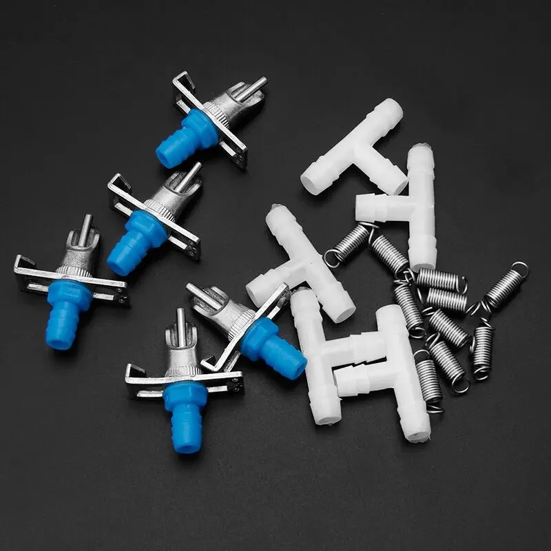 Small Animal Water Bottle Pet Drinking Bottle Rabbit Drinking Bottle 8Pcs Automatic Nipple Drinker Rabbit Rodent Feeder Drinking Trough Waterer Metal&plastic Clean Water Direct Drinking Rabbit