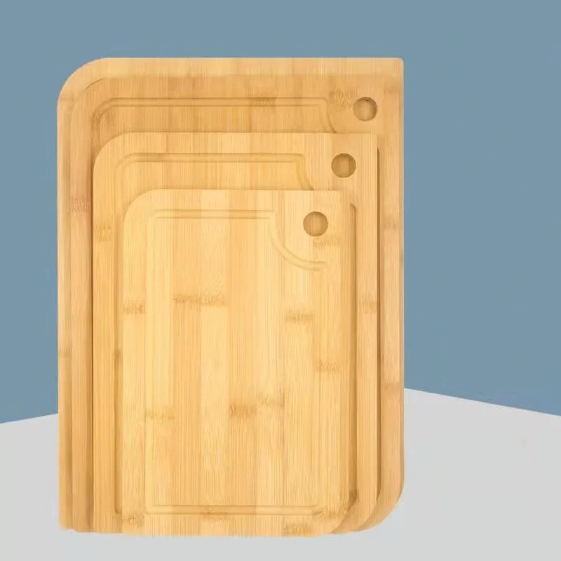 

Household kitchen bamboo cutting board, with sink double-sided fruit chopping board