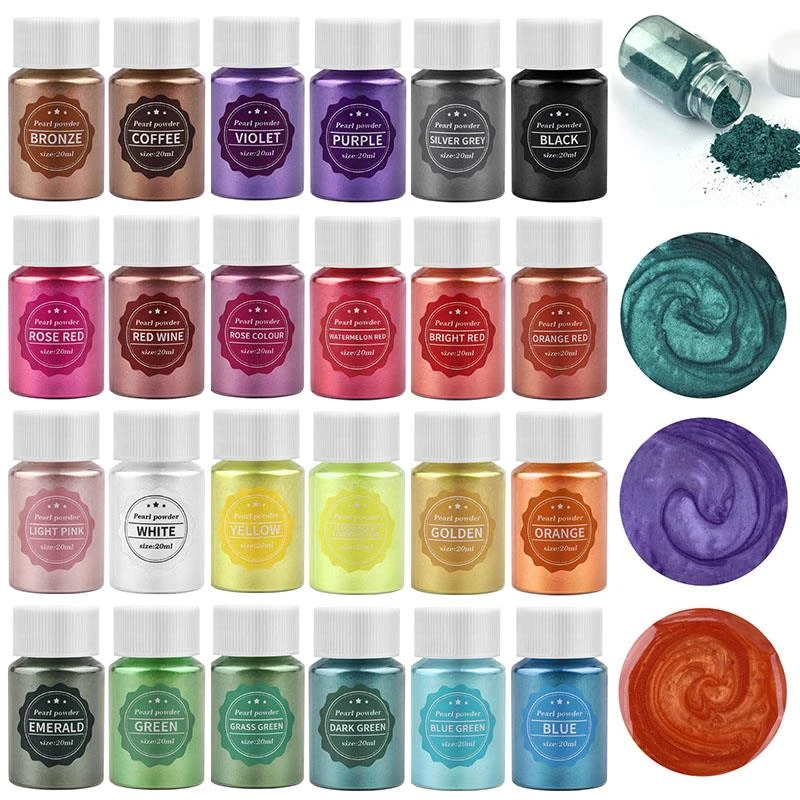 10ml Epoxy Resin Pigment Filler Pearlescent Powder Colorant Dye DIY