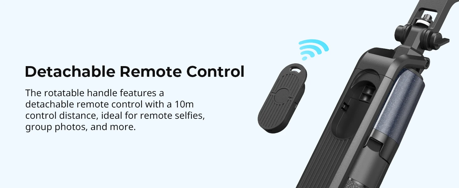 Selfie Stick Tripod PT60 w Remote Control 4 Legs 360° Handle Adjustable Holder f