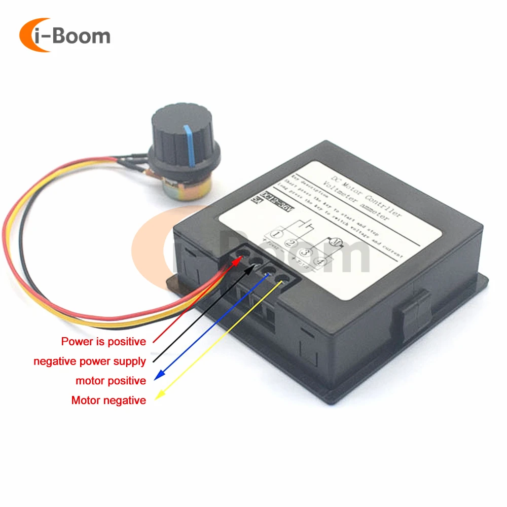 DC 12V 24V 36V 8A Brushed DC Motor Speed Controller LCD Digital Voltmeter Ammeter with Potentiometer Switch Speed Governor dc motor speed controller motor speed controller speed meter electric motor speed controller
