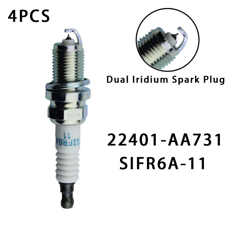 4pcs/New high quality SIFR6A11 22401-AA731 Iridium Spark Plug For Subaru Legacy Outback 2010-2012 2.5L 22401AA731 SIFR6A-11 |