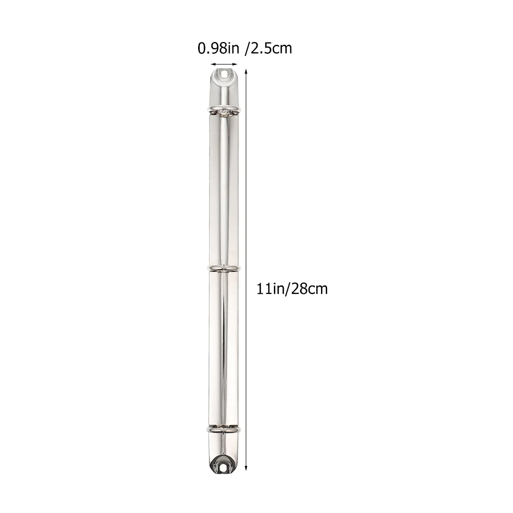 A4 Metal Loose Leaf Binder Rings Iron Binders Notebook Binder Ring Clip Planner Folder Spine Combs Office Binding Supplies 2 Pcs