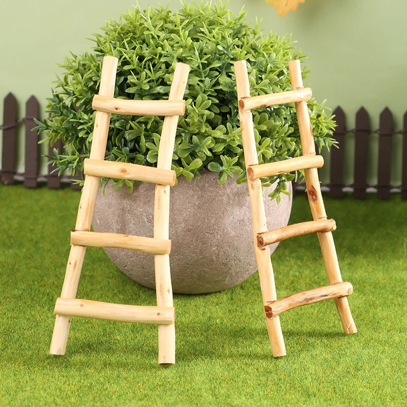 

1:12 Dollhouse Mini Ladder Dollhouse Furniture Model Toy Doll House Garden Decoration Accessories Scene Toys