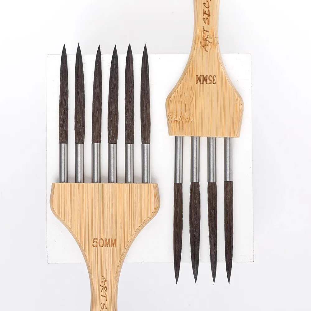 New Product High Quality Multi-tooth Brush Set Nylon Art Painting Brush For Watercolor Acrylic Body Art Painting 5