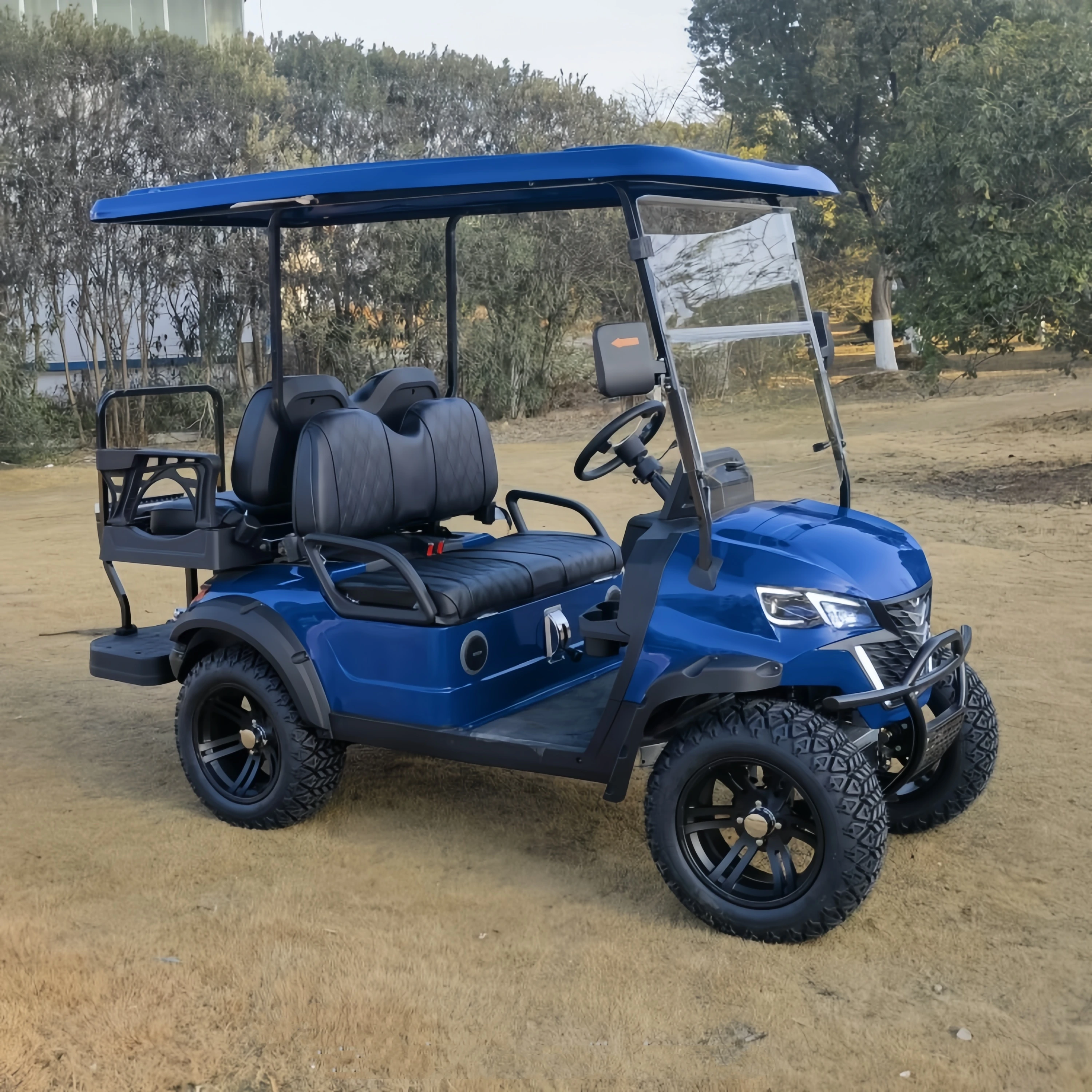 Camouflage 48V Mini Golf Cart Cruising Up To 80-100Km Hour 25Km Electric Golf Cart 4 Seater
