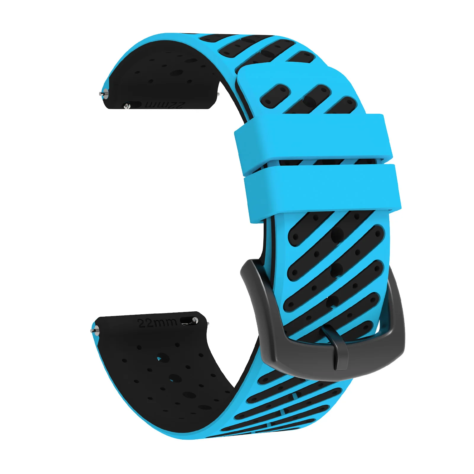 Premium 22mm Silicone Smartwatch Replacement Strap - Durable Wristband Bracelet