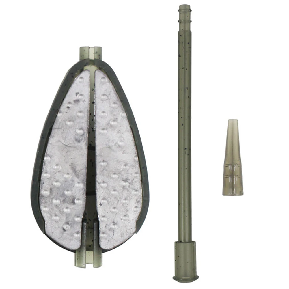 Fishing Lure Inline Method Feeder Portable Bait Thrower Mould 3.58in for Carp Fishing Bait Holder Tool