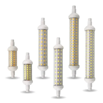R7S 투광 램프 LED 램프 SMD 2835 78mm 118mm 135mm 10w 15w 20w LED 전구 220V 에너지 절약 할로겐 빛을 대체하십시오