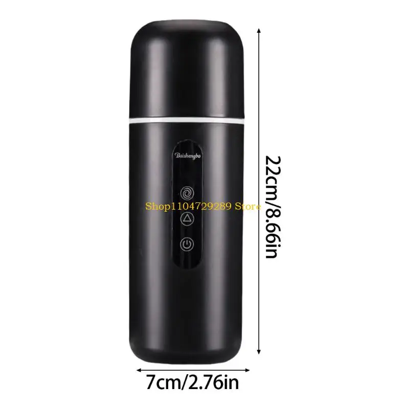D8KE 500ml 자동차 가열 케틀 누출 방지 디자인 커피 및 음료를 쉽게 휴대 할 수 있습니다.