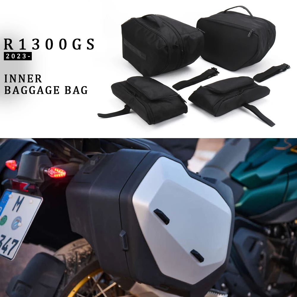 

Внутренняя сумка Pannier для BMW R1300GS R1300 GS R 1300 GS, мотоциклетная черная расширяемая сумка для багажа r1300gs 2023 2024