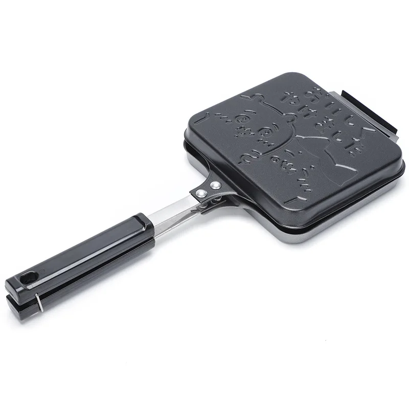 Gas Non-Stick Sandwich Maker Iron Bread Toast Breakfast Machine Waffle Pancake Baking Barbecue Oven Mold Mould Grill Frying Pan