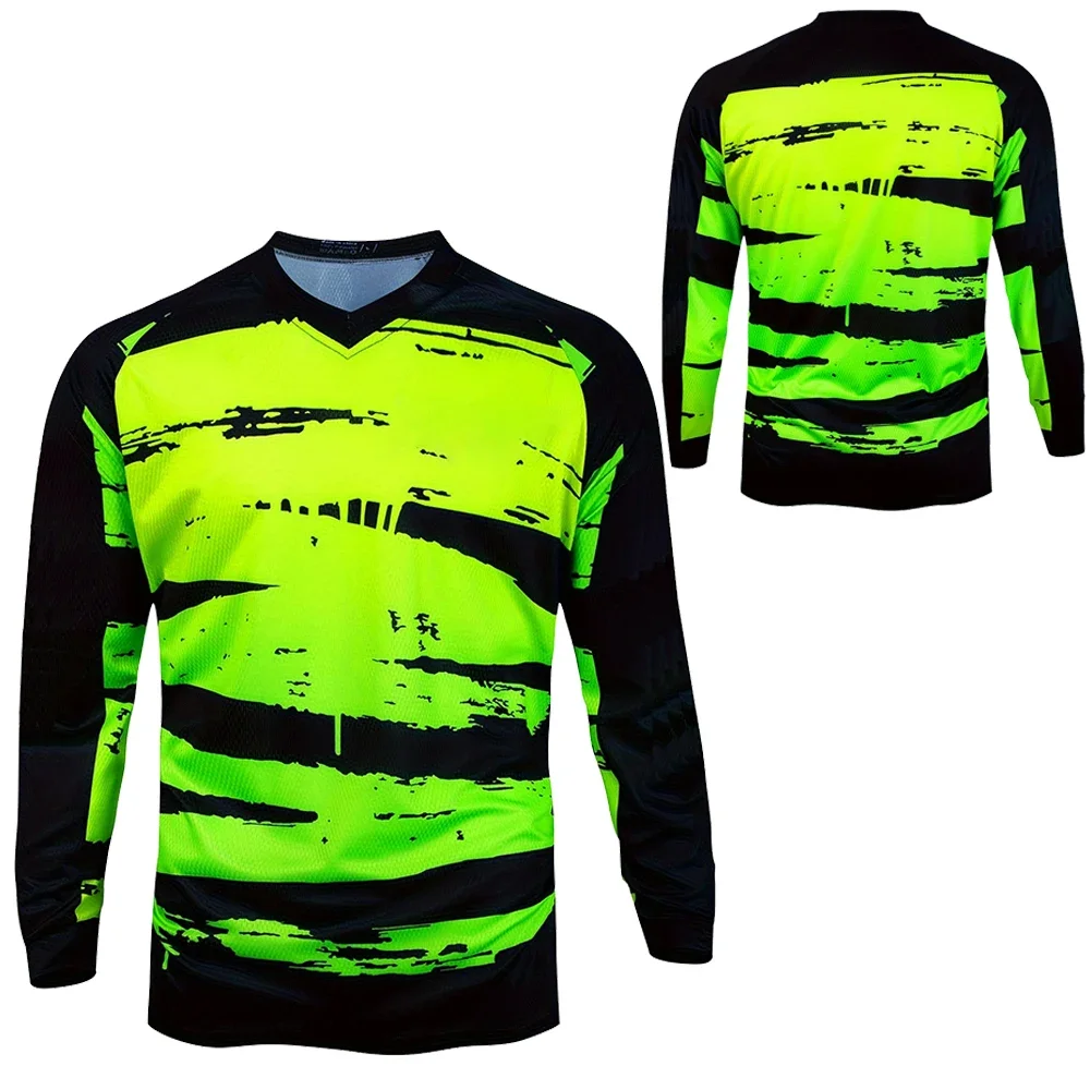Men's Motorcycle Long Sleeve Cycling T-Shirt MTB Quick-drying downhill cycling jersey Racing jersey