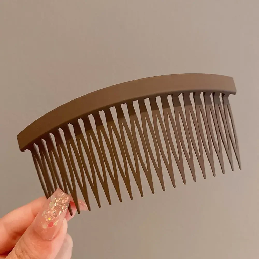 Seiten-Haarkämme 2er-Set – Französischer Twist-Kamm Mit 7 Zähnen, Schwarz, Für Feines Bis Dickes Haar