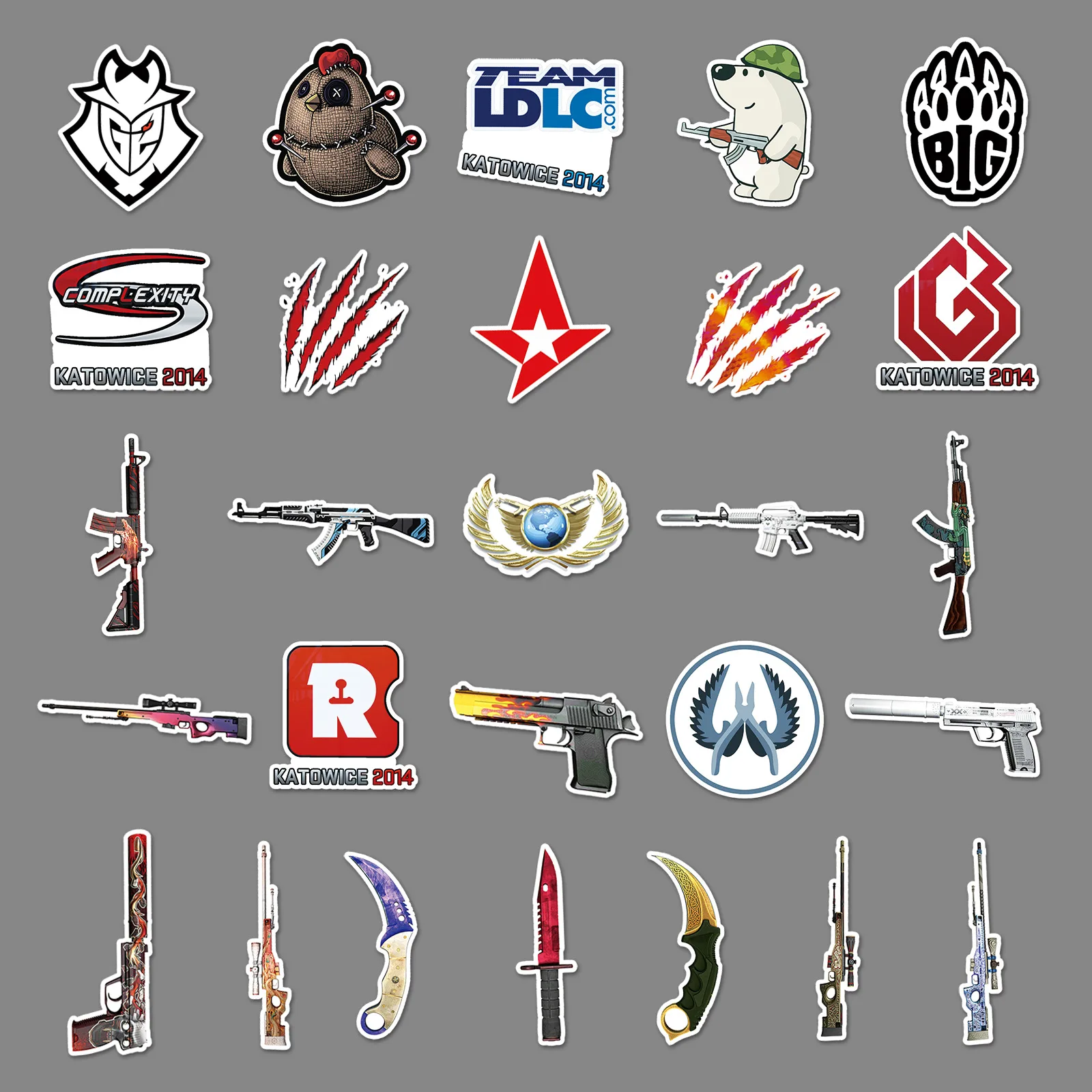 10/52PCS CS GO Cartoon Graffiti Sticker DIY Laptop Phone Skateboard ...