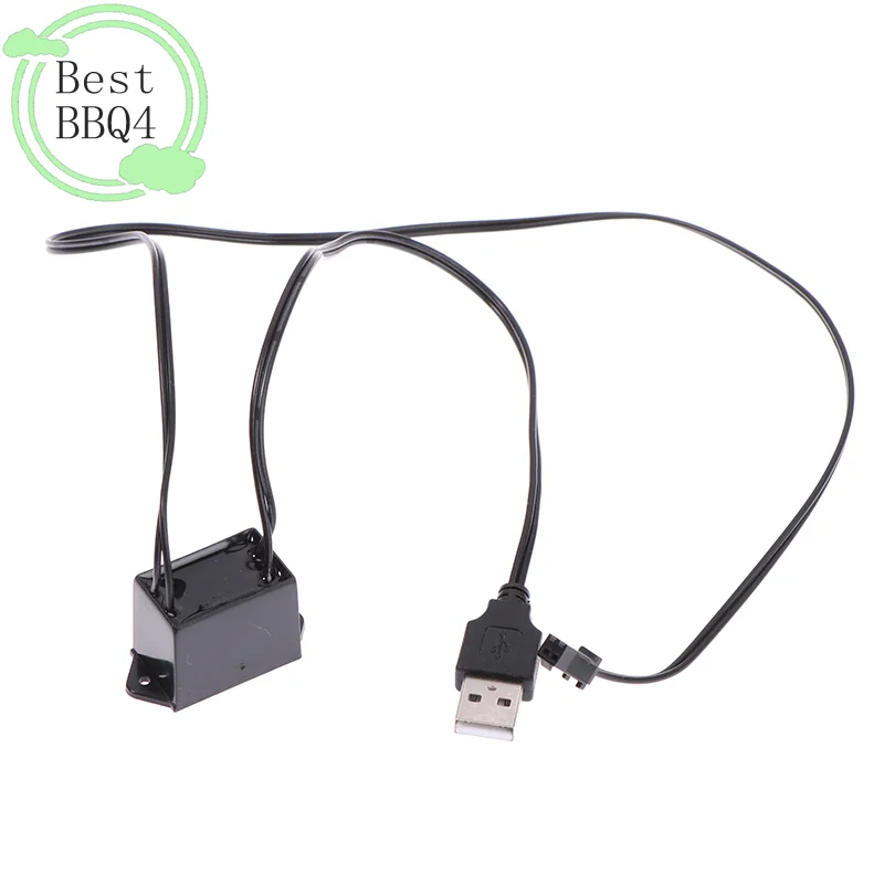 (BBQ4)5V USB 어댑터 드라이버 1-5M El Wire 전기 발광 조명 컨트롤러 인버터
