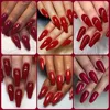 ROSALIND 2/4/6/12Pcs/set Classic Red Series Gel Polish Set Soak Off UV Lamp Nail Gel Shiny Bright For Nail Art Design 6