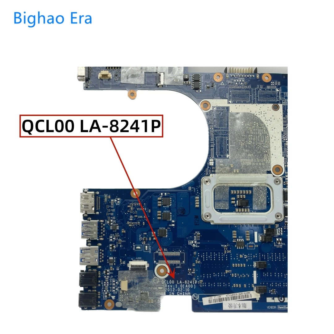 Placa-mãe do Portátil para Dell Vostro 3560 V3560 Qcl00 La8241p Hm76 Shipconjunto Hd7670m Gpu Cn0pyfnx Pyfngpu Cn-0rdh49 0rdh49 - Imagem 2