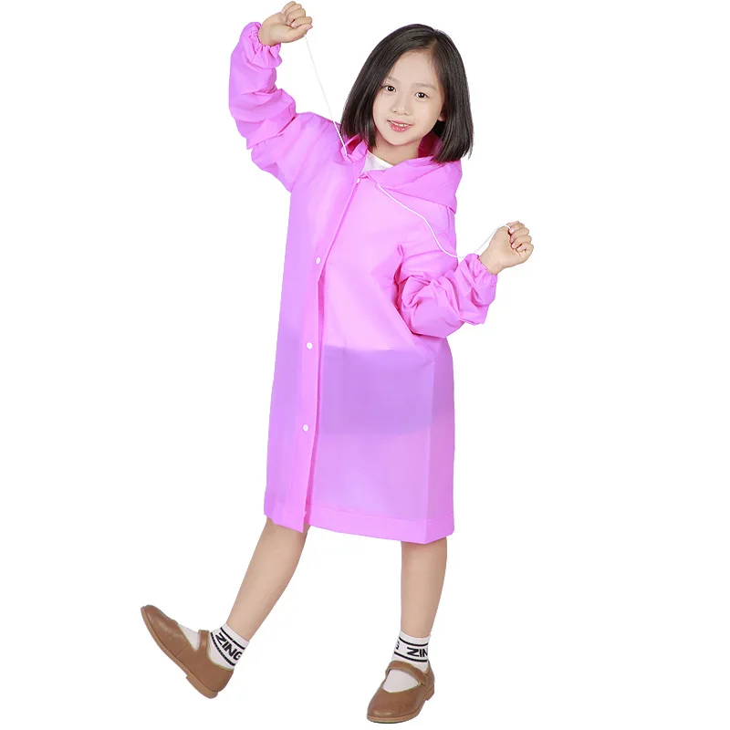 Children Raincoat Reusable Hooded Rainwear For Girl And Boy raincoat poncho