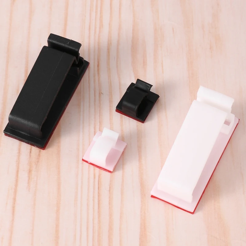 접착식 케이블 클립, 벽 와이어 거치대 코드 정리함, LED 책상 아래 케이블 관리용, USB 케이블 예비 부품, 60 개