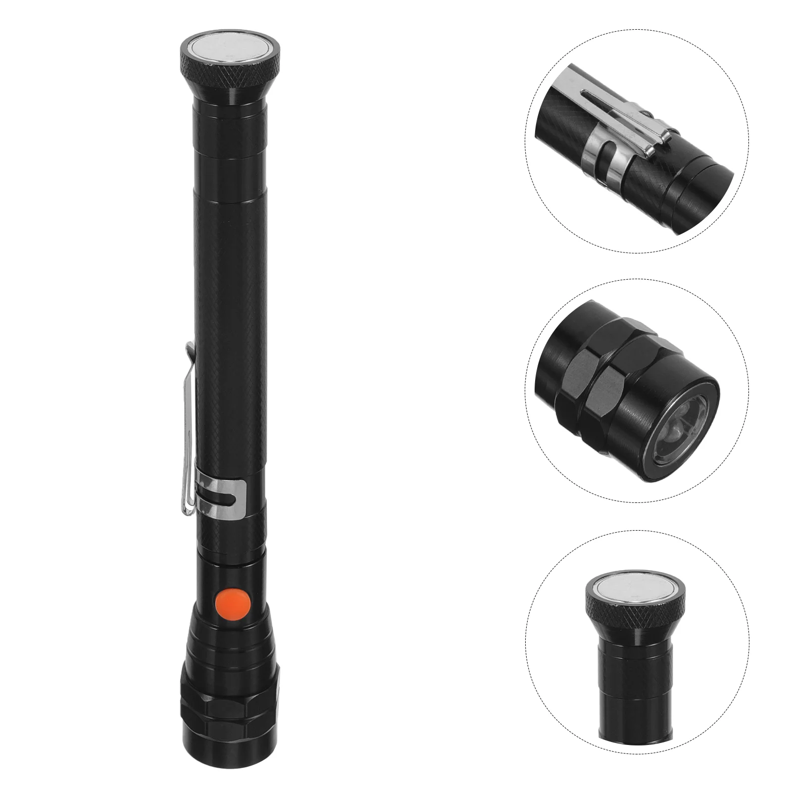 

Pick Up Stick LED Magnetic Tool Pickup Telescoping Magnetic LED Light For Outdoor