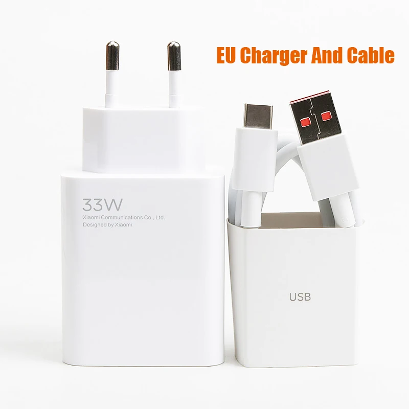 Xiaomi 33W Fast Turbo Charger with 6A Type-C Cable