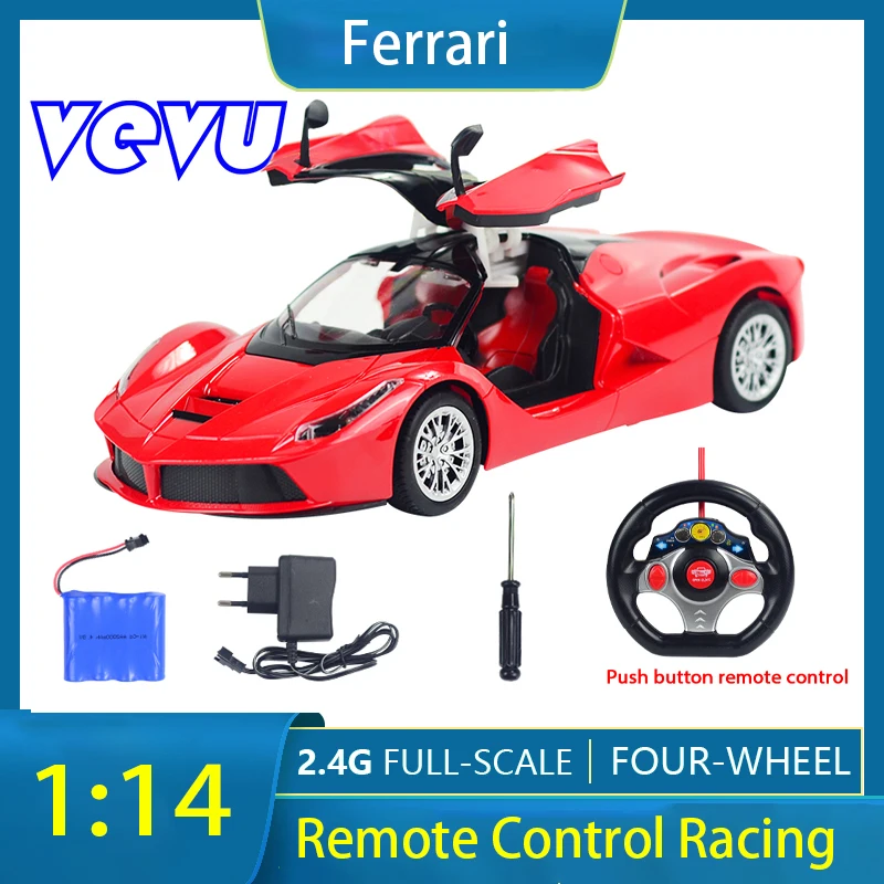 

1:14 Ferrari Charge Remote Control Car Model Gravity-Sensing Children'S Toy Model Cool Lights A Key To Open The Door Interesting