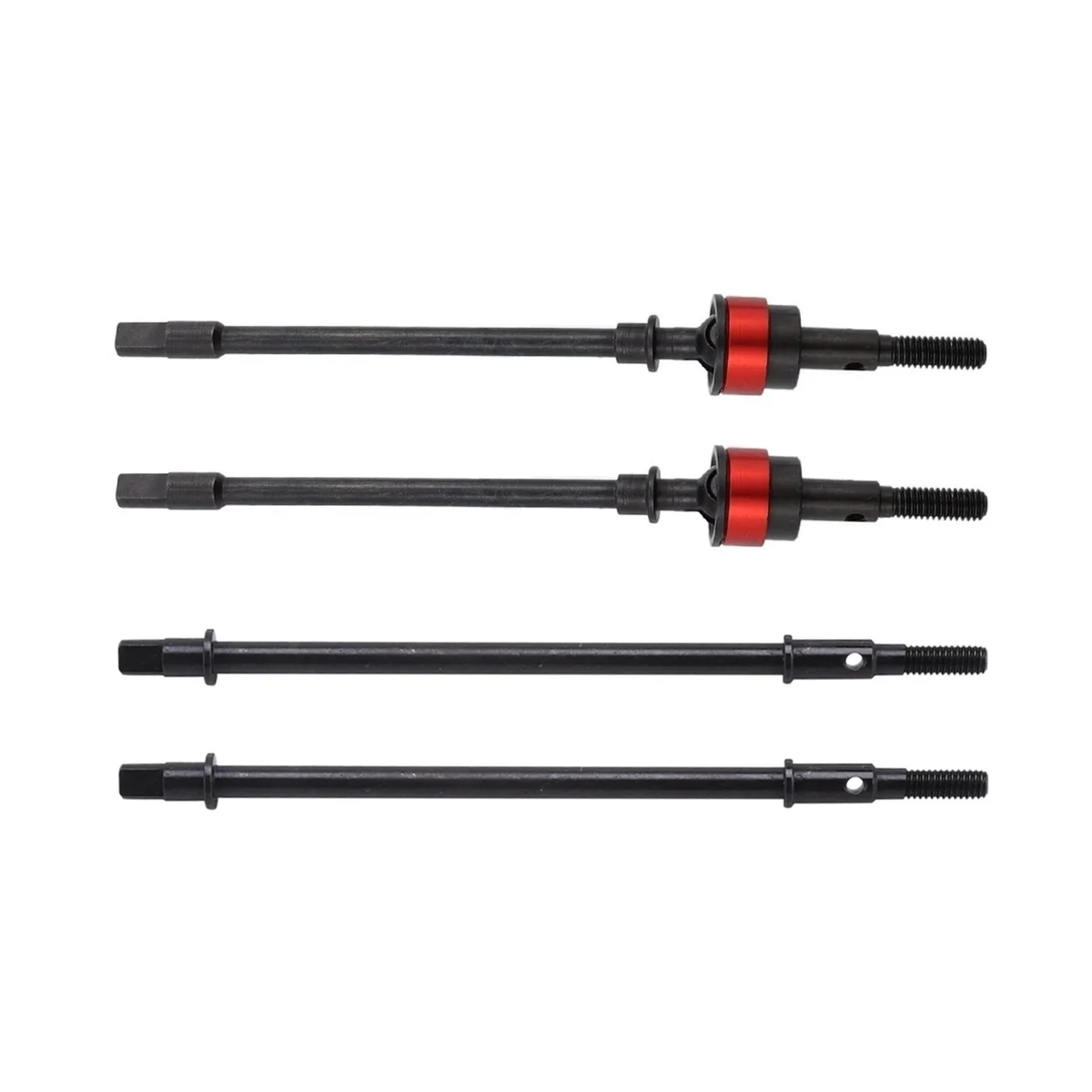 

Стальной металлический передний и задний мост приводной вал CVD для Axial SCX10 1/10 RC Гусеничный автомобиль обновленные части, черный + красный