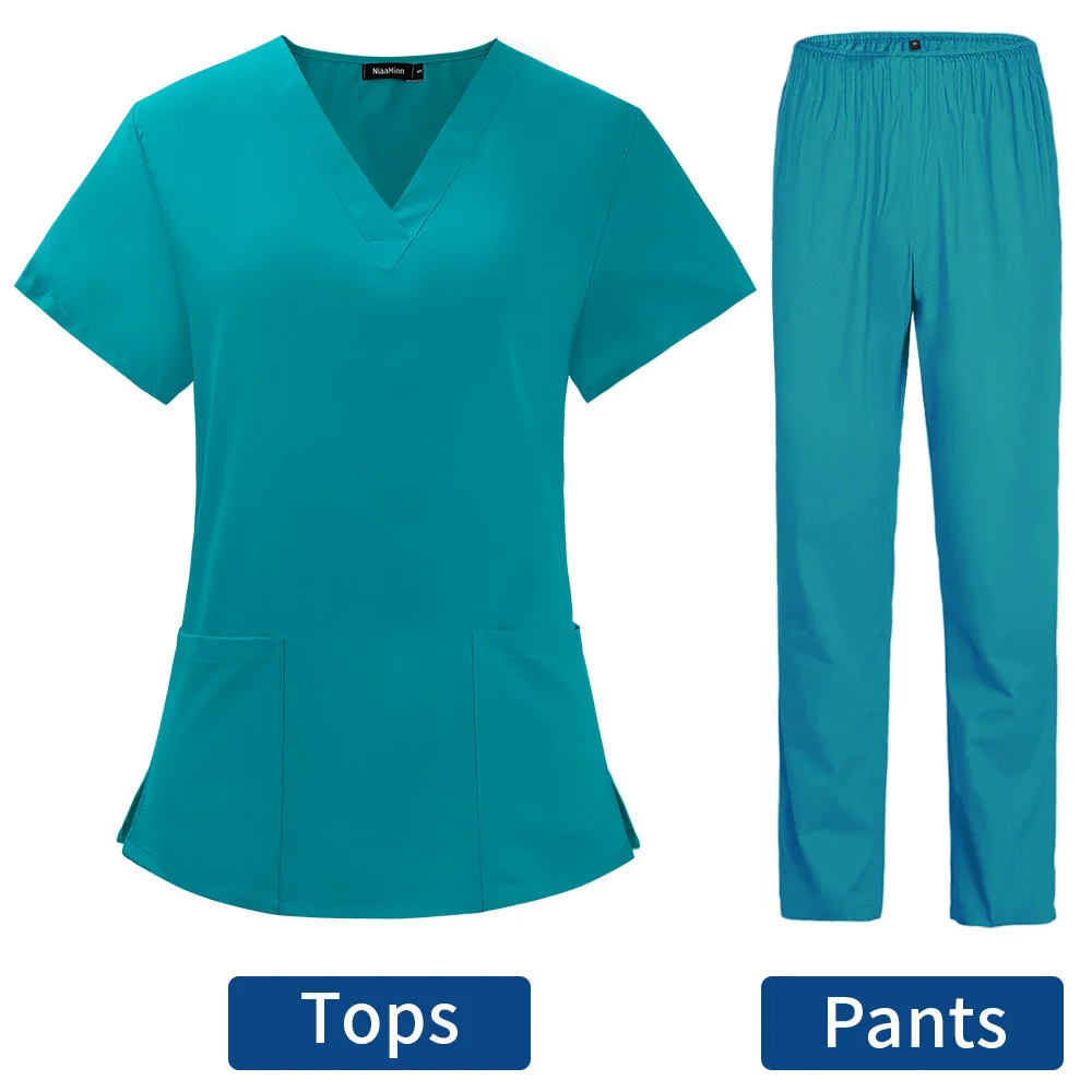 Pet Grooming Doctor Uniforms Non-sticky Hair Nurse Women Thin and Light Fabric Medical Clothes for Summer Clinical Uniform Woman medical uniform