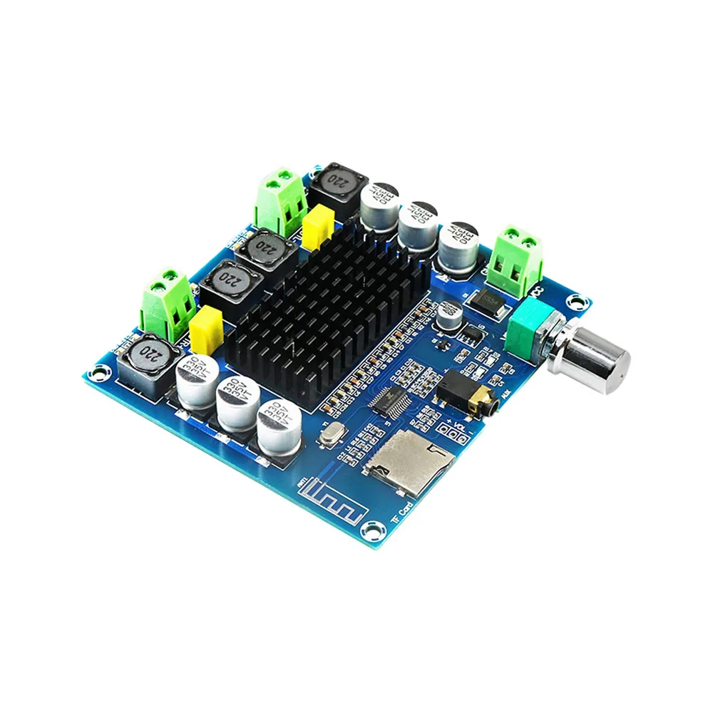 

XH-A105 Bluetooth 5,0 TDA7498 плата цифрового усилителя 2x100 Вт стерео AMP TF