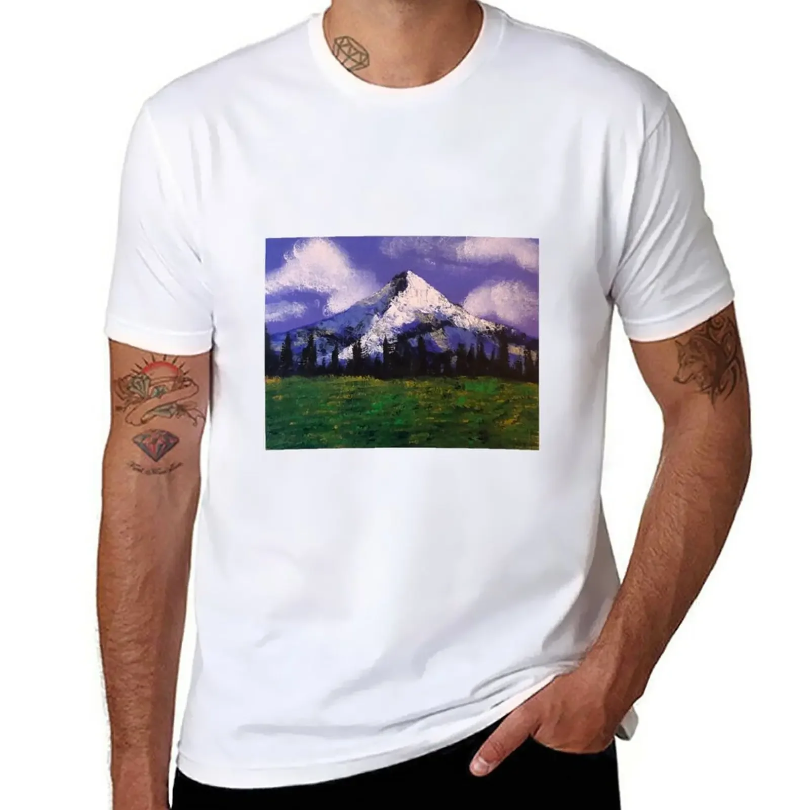 

Mountain Landscape T-Shirt vintage for a boy mens graphic t-shirts pack