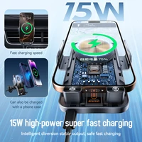 Car Phone Holder Vent Fast Wireless Charging Auto Sensing Car Phone charger For Magsafe Car phone Mount Qi FCC ROHS Certified - Image 2