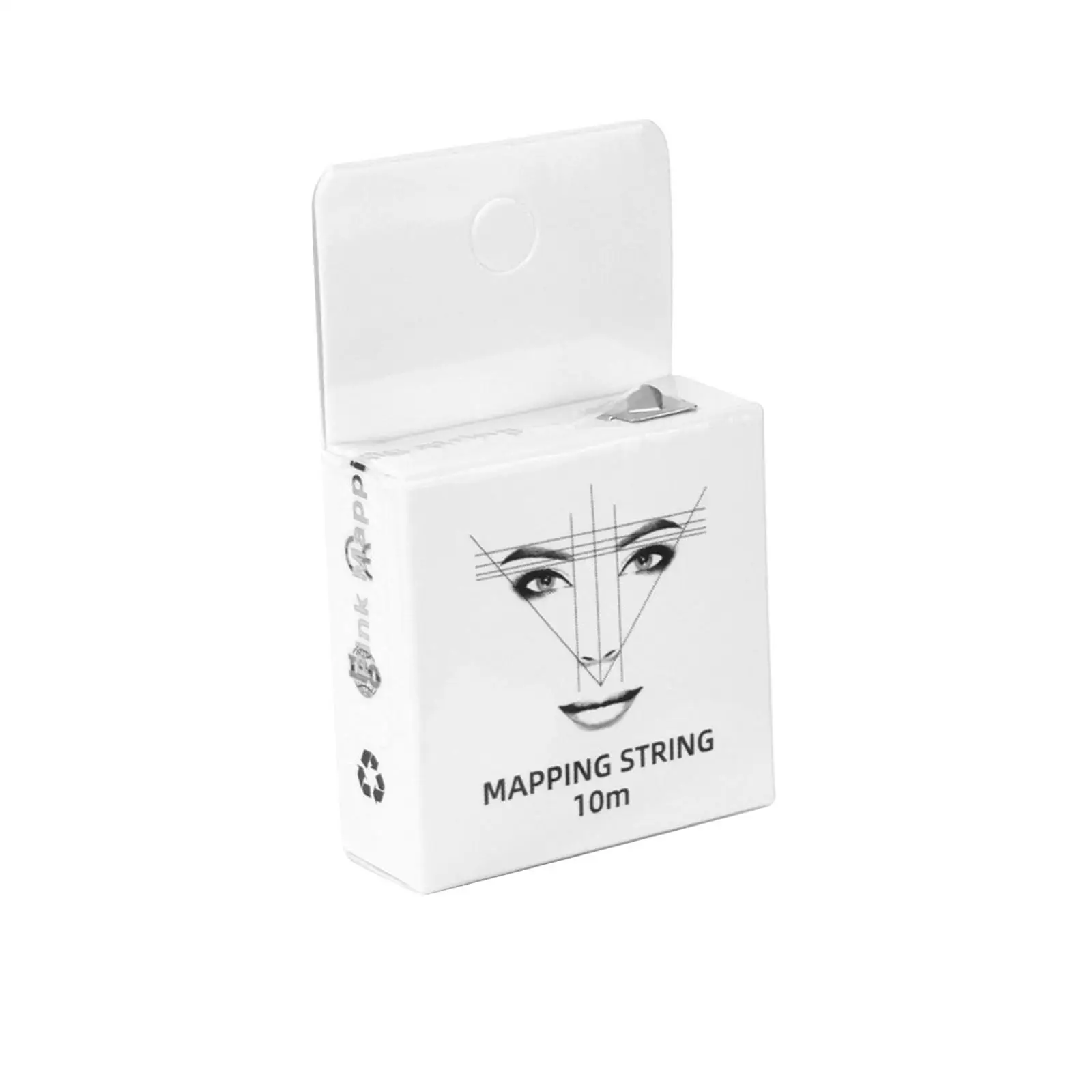 

2 упаковки из 4 белых направляющих для бровей и губ