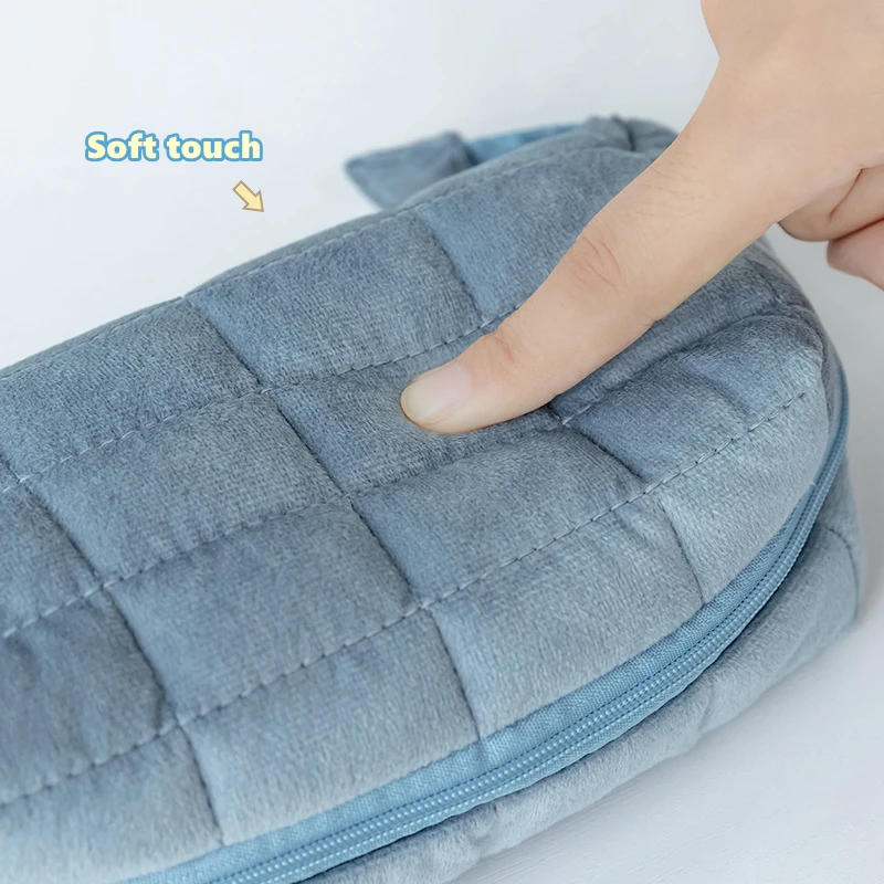 귀여운 베개 모양 연필 가방 펜 케이스, 소프트 터치 컬러 보관 파우치, 문구 학교 화장품 여행 A6668