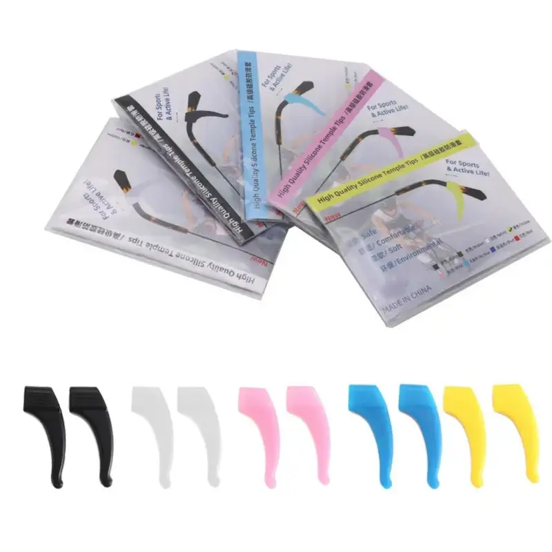 10/20pcs Anti-slip Silicone Ear Grip Glasses Eyeglasses Leg Ear Hook Stopper Bracket Fastener Accessories Eyewear Holder Temple