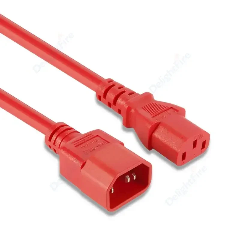 IEC320 C13 C14 전원 공급 케이블 0.5/1/3m IEC C14에서 C13로 AC 전원 연장 코드 PDU PC 컴퓨터 모니터 AC 아답터