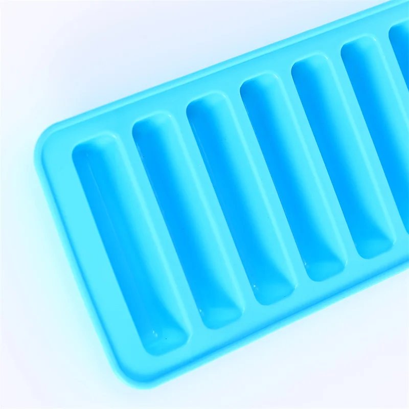 10 Grids Stick Shape Ice Tray Non-Stick Easy Release Push Popsicle Out Cylinder Silicone Ice Cube Tray Jelly Chocolate Mold ice mold