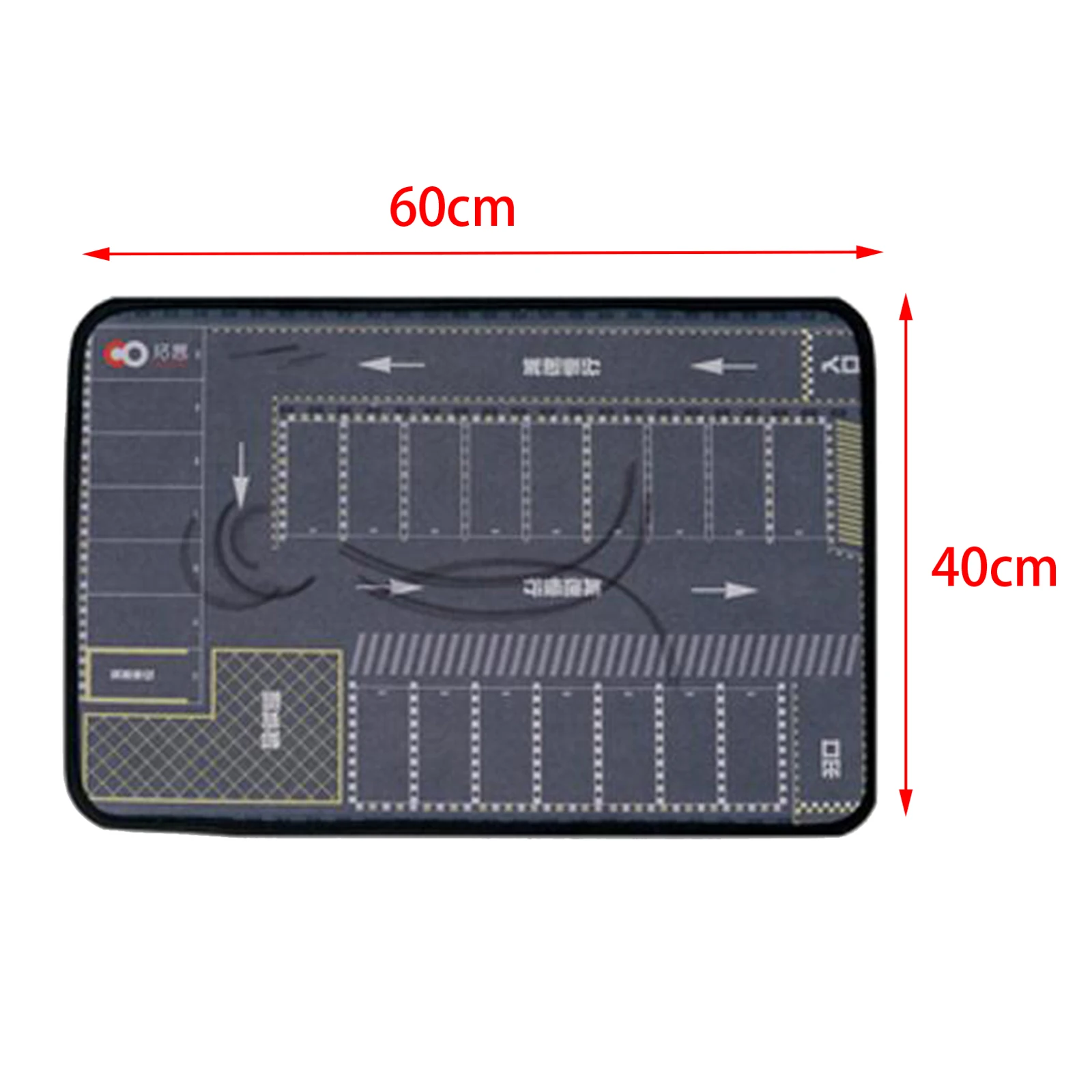 1/64 Scale Parking Lot Mouse Pad Car Scene Mat for Diecast Car Model Layout Round Corner Mat 6
