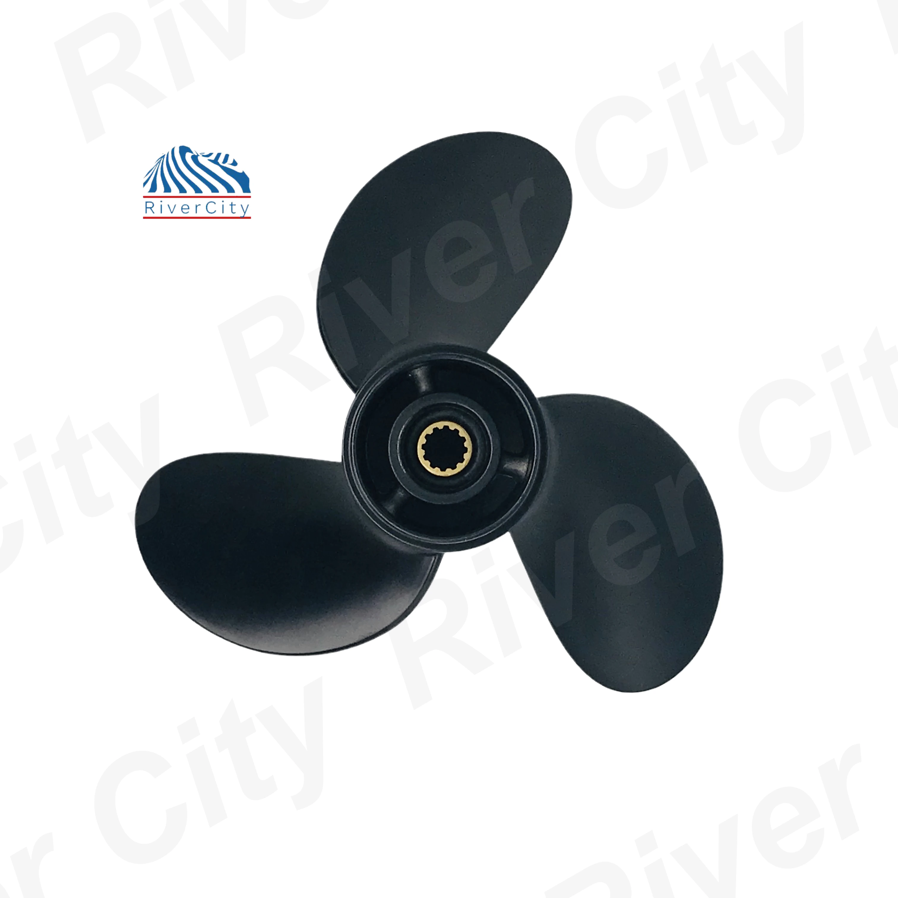 thumbnail image 2 of OUTBOARD PROPELLER FOR Tohatsu 8Hp 9.9Hp 8.5x9 Boat Ship Screw 3 Blade 2 of 10