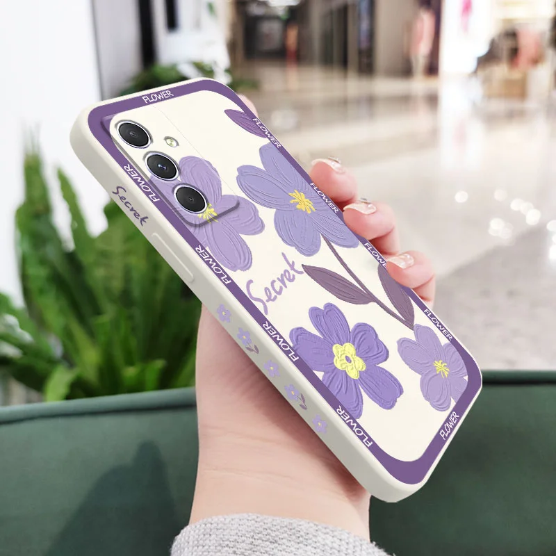 Vibrant Purple Flower Phone Case - Artistic Floral Design