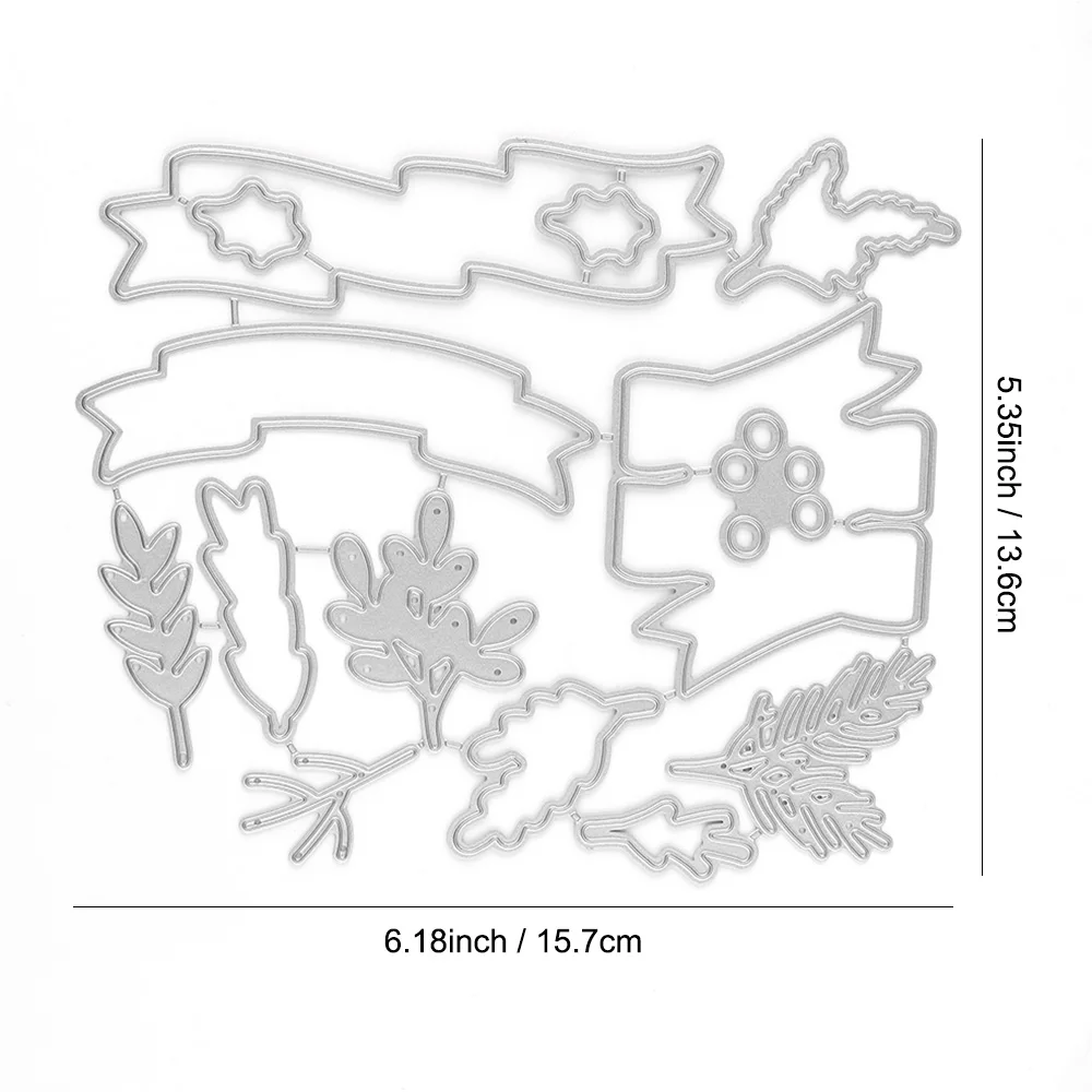 크리스마스 배너 스탬프 세트 문구 투명 스탬프 및 다이, DIY 스크랩북 사진 앨범 장식 인사 카드 제작 공예